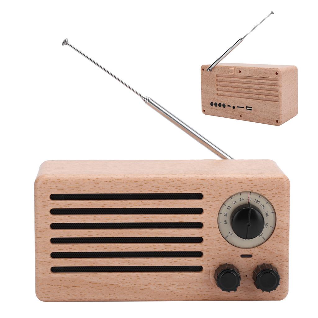 Ретро Мини Bluetooth Динамик Бас или Стерео Сабвуфер FM Радио Поддержка AUX USB Hands Free
