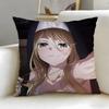anime Engage Kiss Cushion Cover Soft  EasyWash Pillow Case  Versatile for Couch Bed Travel and Office