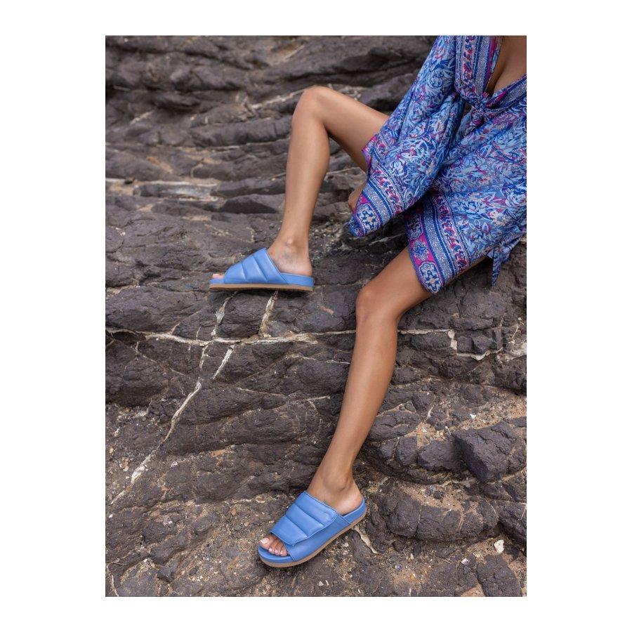 Женские летние повседневные тапочки из натуральной кожи