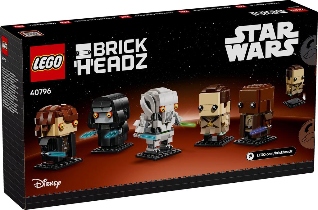 LEGO BrickHeadz LEGO Звездные войны Месть Ситхов Герои и Злодеи 40796