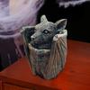 Halloween Gothic Bat Storage Box Simulated Bat Resin Figurine Statue Retro Bat Jewelry Trinket Organizer Box Party Decoration Ornament