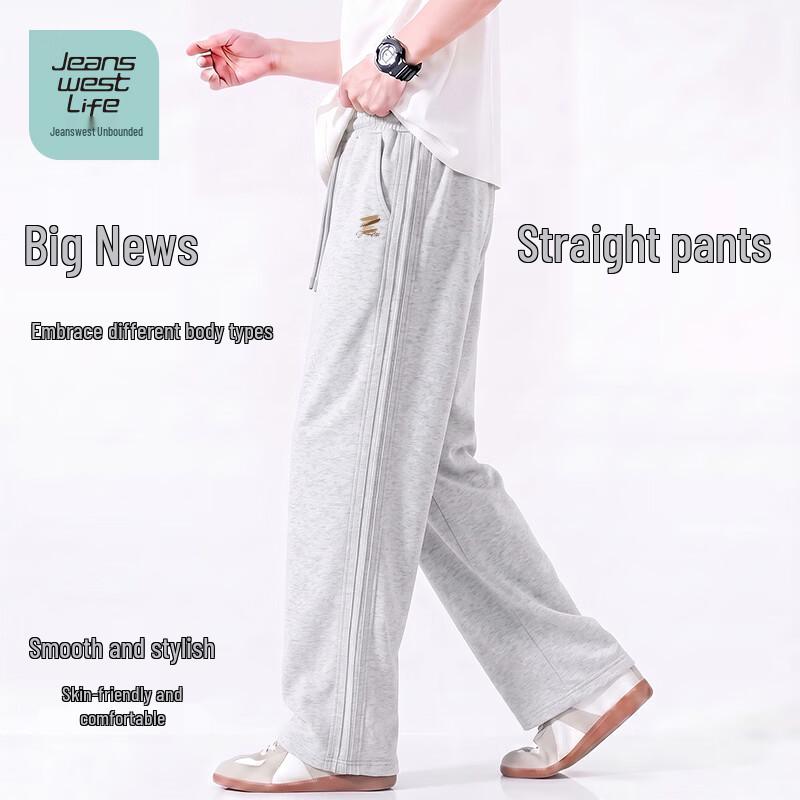 Джинсы Jeanswest Life Мужские Свободные Плотные Прямые Вязаные Брюки