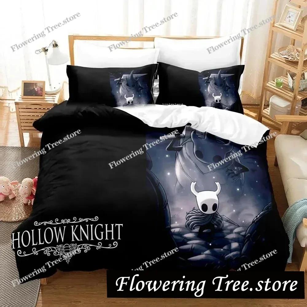 3D Печать Игры Hollow Knight Комплект Постельного Белья Пододеяльник Постельный Комплект Пододеяльник Наволочка Одеяло Размер King Queen Для Мальчиков Взрослых Постельное Белье0