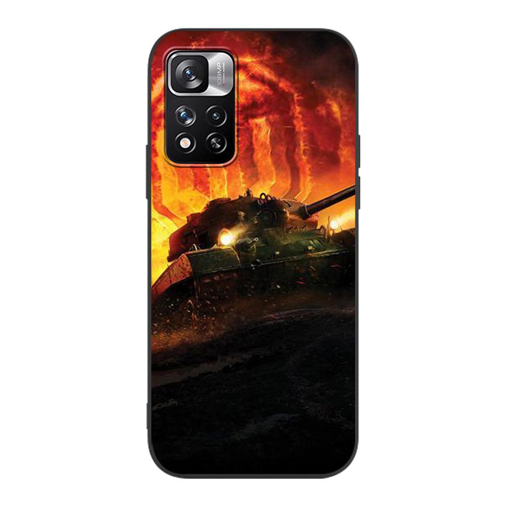 Чехол Tank Fighter Warship для Xiaomi Redmi Note 9S 9 8 10 11 Pro 9C 9A 7 8T 7A 8A 10S 11T 11E 9T, черный мягкий силиконовый чехол для телефона