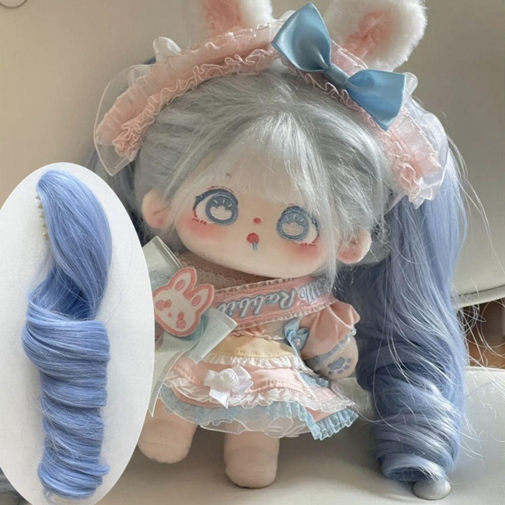 ПарикMsiredoll Волосы Аксессуары для кукол BJD Для 20См Хлопковой куклы Длинные Кудрявые Волосы Хвост Парик из Химического Волокна