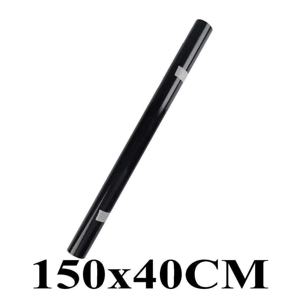 Self Adhesive Vinyl Sticker Bubble Free for Window Trim Mirror Car Motorcycles Bicycle Laptop Piano Black Glossy Vinyl Wrap Film