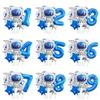 Space-themed Balloon Cartoon Astronaut Universe Moon Five-pointed Star Children's First Birthday Party Scene Decoration