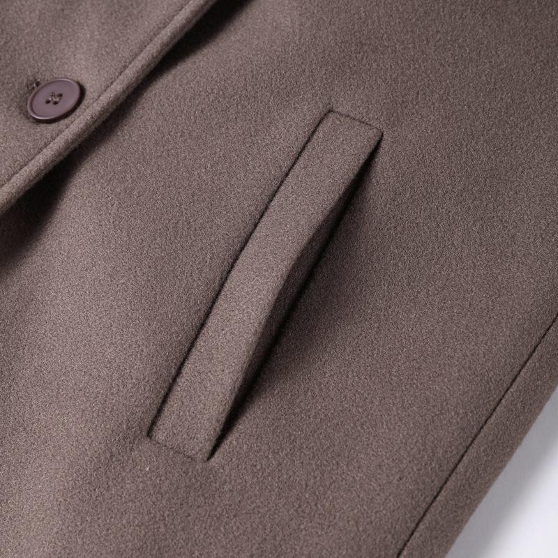 Женское шерстяное пальто - Коллекция Осень/Зима 2024, Стиль для города с пиджачным воротником