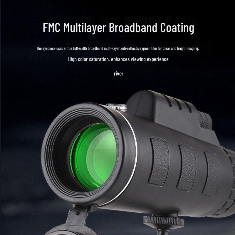 High-Definition Monocular with Phone Holder & Tripod for Outdoor Activities