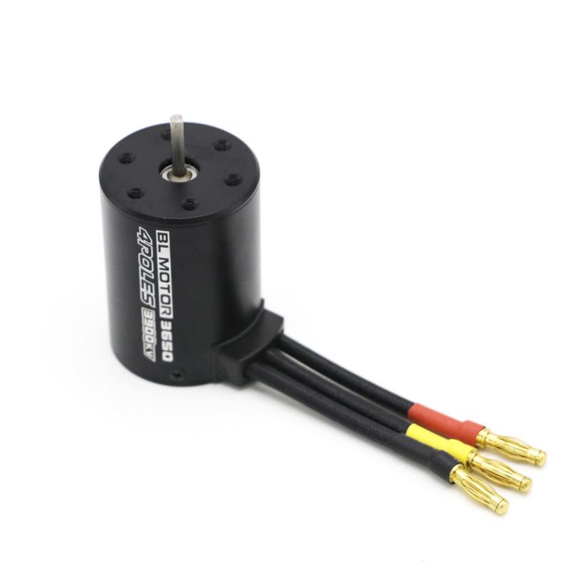 RC Motor Waterproof 3650 3100KV 3900KV 4300KV KV5200 Brushless Motor with 60A ESC Program Card Combo for 1/10 RC Car Truck Toy