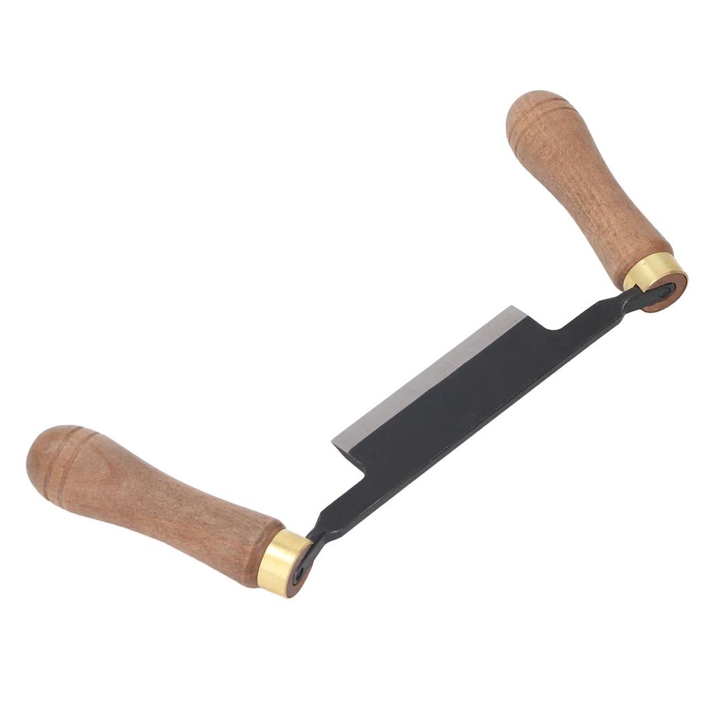 Инструмент для бритья 4 дюйма, прямой, эргономичный, с двойной деревянной ручкой, ручной инструмент для деревообработки и окорки