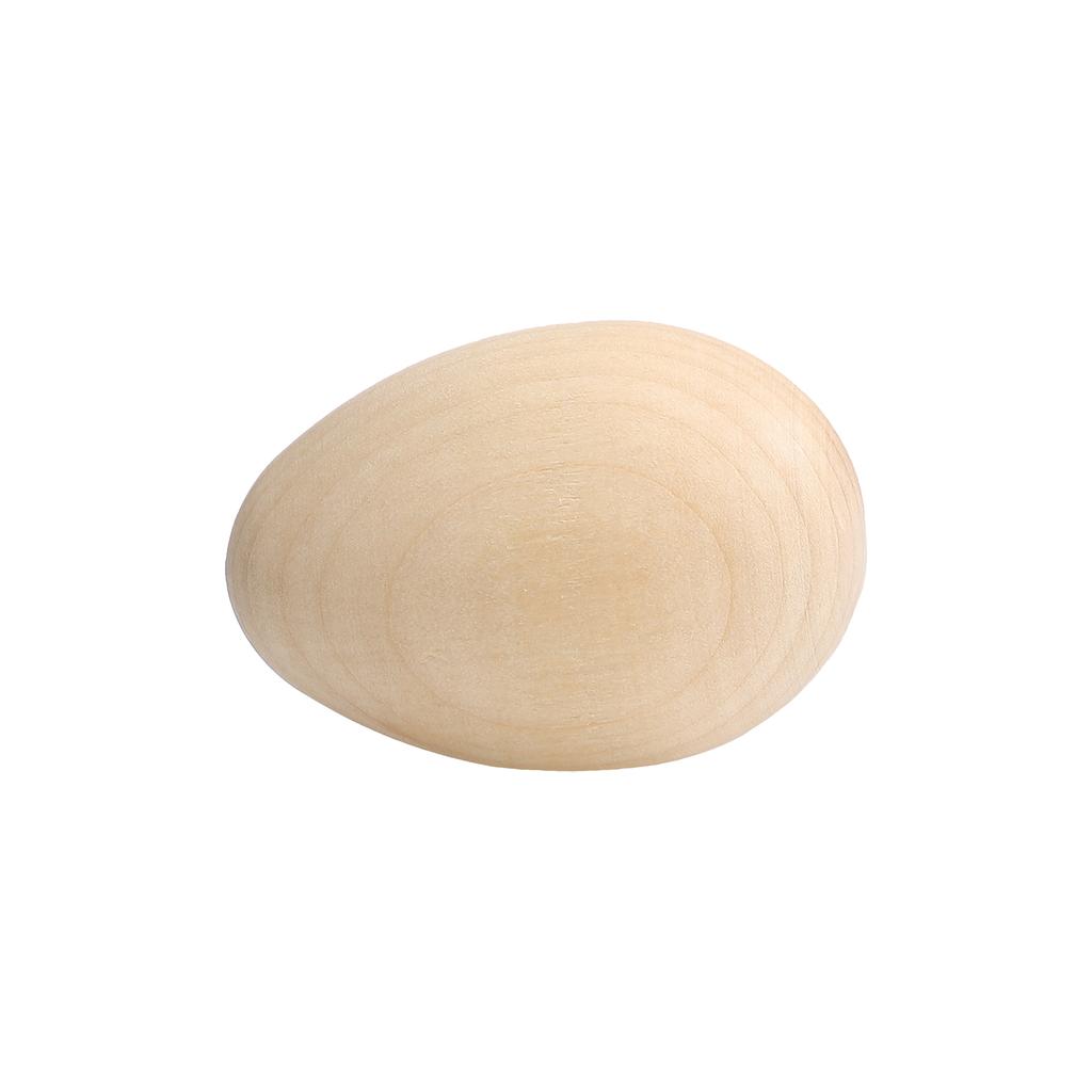 Wooden Fake Chicken Egg Simulation Wood Unfinished Faux Eggs Educational Toy for Kids