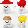 Mushroom Crochet Emotional Support Kintted Positive Doll Funny Gifts Desk Bookshelf Decor