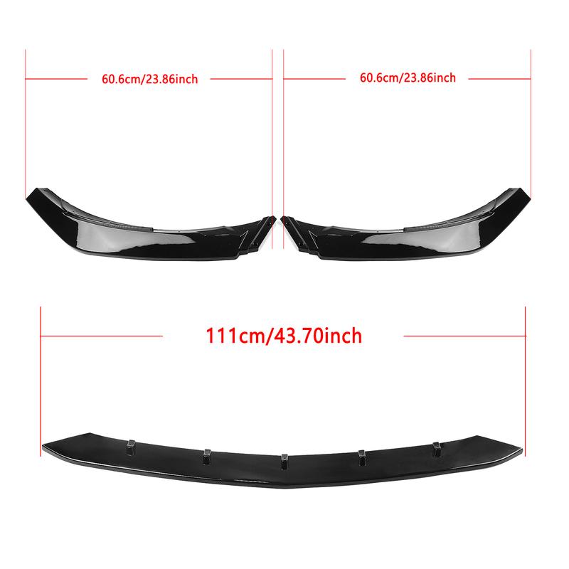 Exterior Front Lower Spoiler Lip Splitter For Mercedes Benz A Class W176 A200 A250 A45 AMG Hatchback 2015-2018 Sport