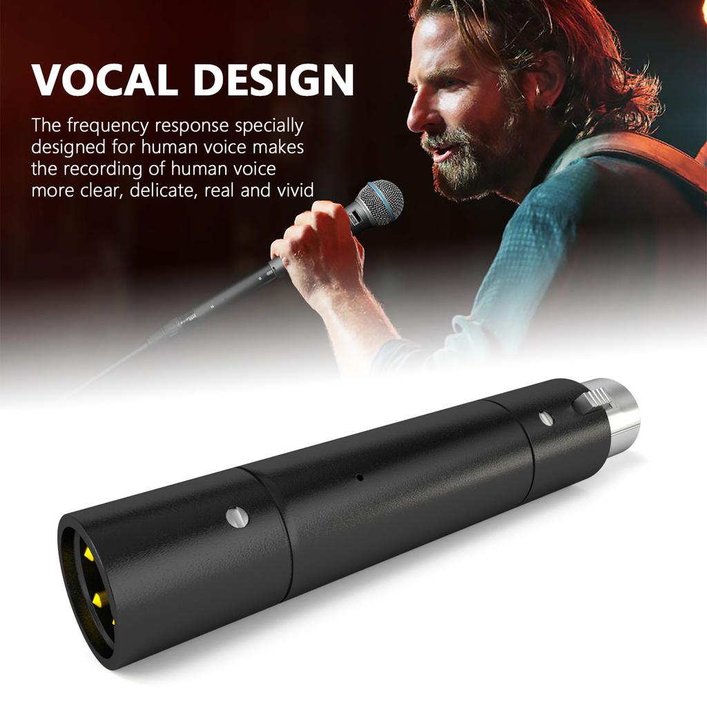 GAZ-MA1 48V Динамический микрофон Чистый усилитель гейна Активатор Увеличение для сценического микрофона Шумоподавление Портативный