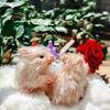 Simulation Mini Silicone Rabbit Baby Dolls Toy Soft Lifelike Cute Mini Reborn Rabbit Newborn Animal Doll Toy Gift For Kids