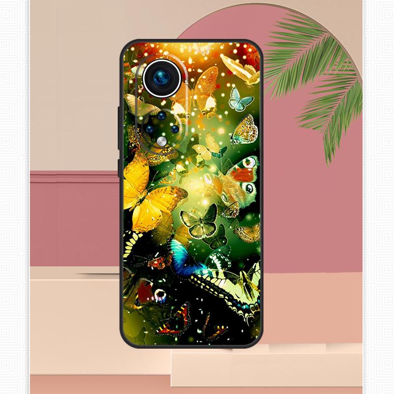 Colorful Butterfly Case For Honor Magic 5 6 7 8 Pro Honor 400 Lite 200 X9c X9b X9a X8b X8a X8c 50 70 90 Cover