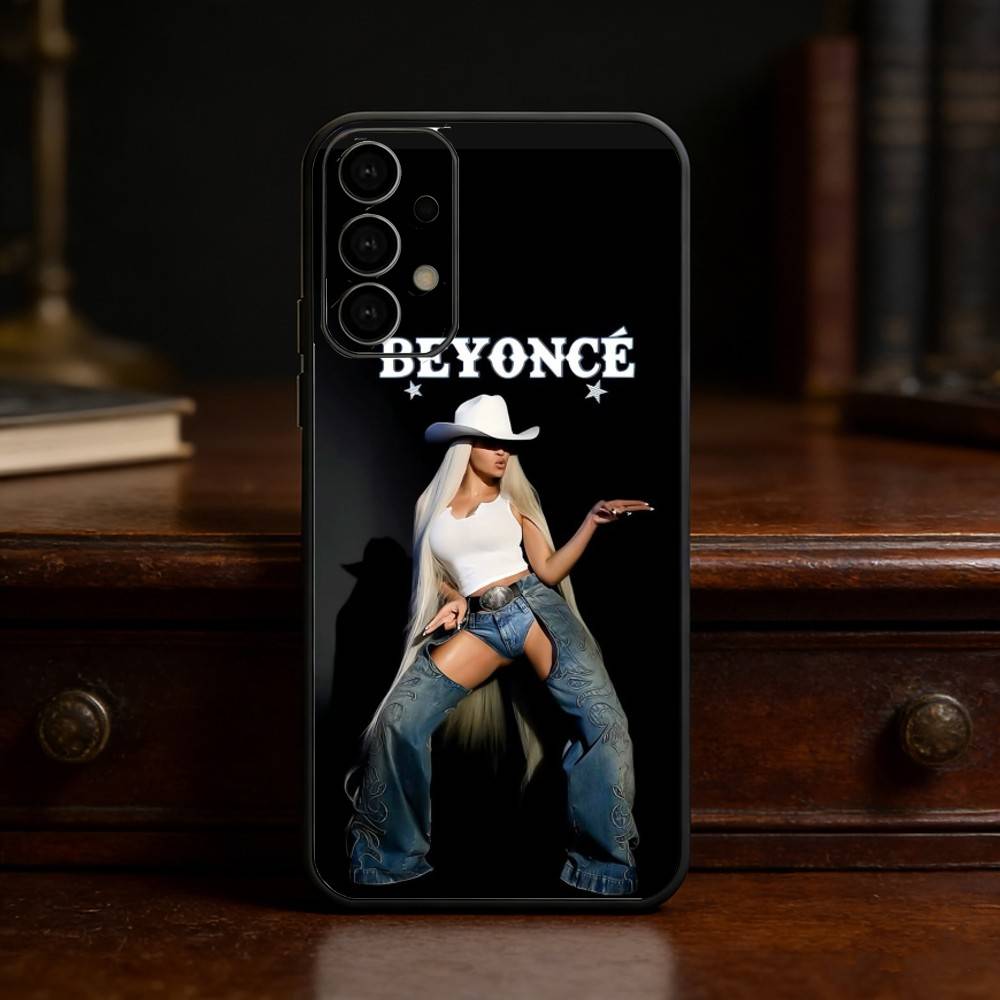 B-beyonce Cowboy Cool singer Phone Case For Samsung S25,S24,S21,S22,S23,S30,Ultra,S20,Plus,Fe,Lite Black Shell