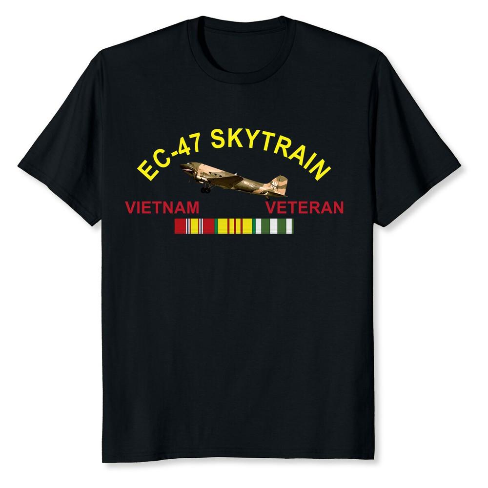 New Limited EC-47 Skytrain Vietnam Veteran T-Shirt Tops Tee