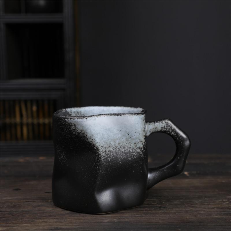 Special-Shaped Creative Ceramic Cup Supply Household Cup Kiln Change Water Cup High Value Coffee Cup