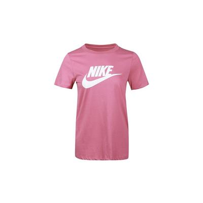 Спортивная одежда Essential Classic Logo Crew Neck Short Sleeve T Shirt Women T Shirts Dark-Pink BV6170-614