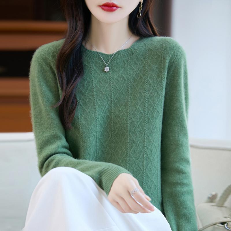 Женский кашемировый свитер Qinghe кашемир 30% кашемир 70% шерсть осенне-зимний пуловер теплый и модный