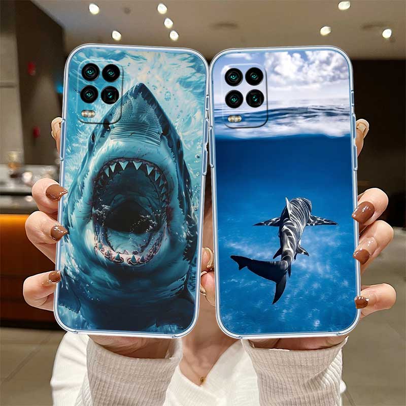 NH39 Shark Art Transparent Phone Case for Motorola Moto Edge 20 30 40 50 S30 Fusion Ultra Pro Neo Lite + G200 G23