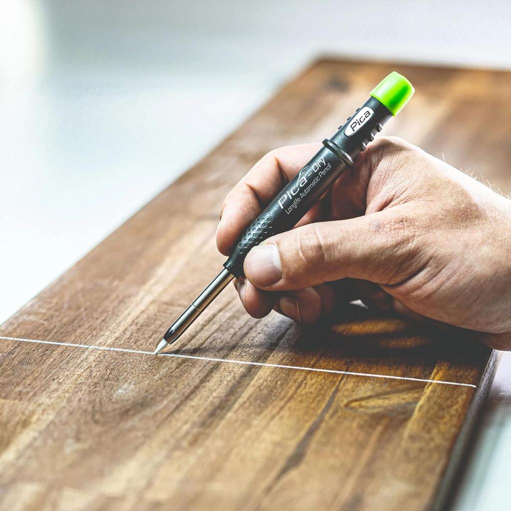 Pica Marker Pica Marker Architectural Mechanical Pencil Fine Dry Round Lead Black HB 7070 Pica Dry Round Lead Black 2B 3030 Set of 1 Each 0.9mm 2.8mm