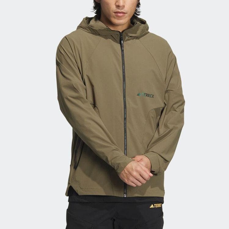 Adidas Jackets Men's Green Hooded Moderate Other IC1968
