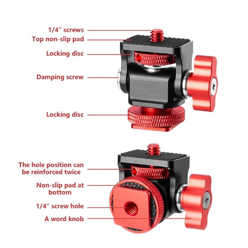 Модернизированная металлическая подставка для мониторов с регулируемым демпфированием Snail PTZ, крепление «горячий башмак» для камеры, универсальные аксессуары для фотографии PTZ