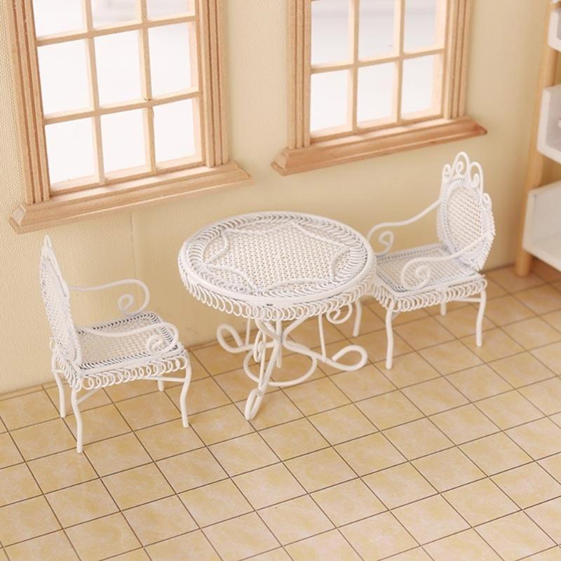 Coffee Table Chair Furniture Model for Dollhouses Living Room Scene Realistic Coffee Table Model for Creative Furniture