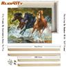 RUOPOTY With DIY Frame Animals DIY Digital Oil Paintng By Numbers Colorful Oil Painting Modern Wall Art Canvas For Home Decor