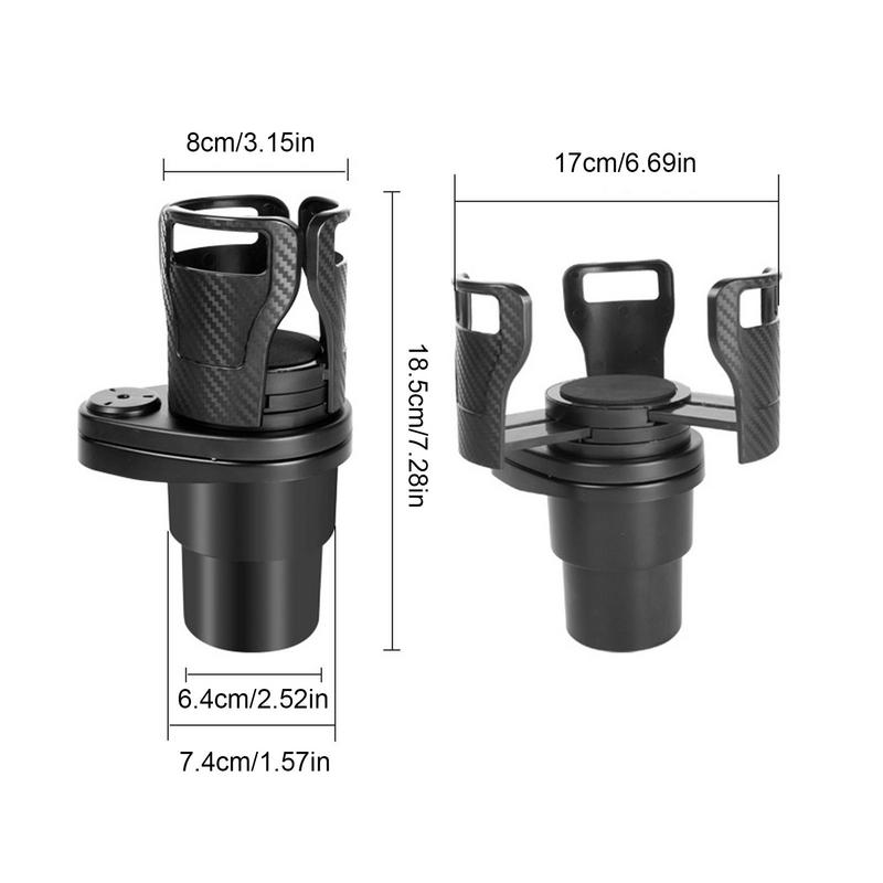 Автомобильный подстаканник, удлинитель, авто 2 в 1, подстаканник, автомобильный держатель с вращением на 360 градусов, держатель для напитков, расширитель для бутылок