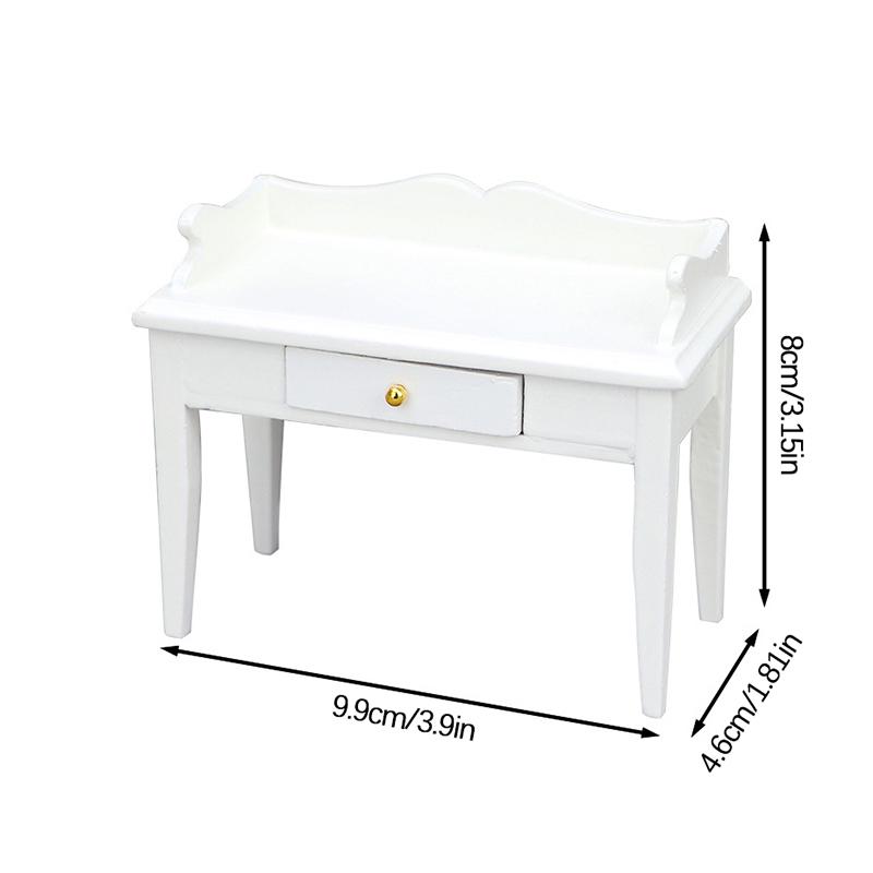 1:12 Миниатюрный кукольный домик, письменный стол, офисный стол, мебель, модель, домашний декор, игрушка, кукольный домик, аксессуары