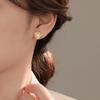Серьги Banyan Tree S925 Silver Geometric Shell Pearl - Тенденция женской моды