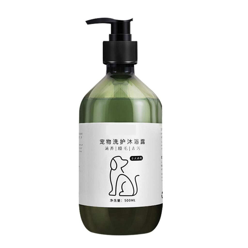 Dog Grooming Shampoo Deodorizing Hair Cleaning Pet Shower Shampoo Refreshing Gentle Moisturizing Versatile 500ml for Dogs