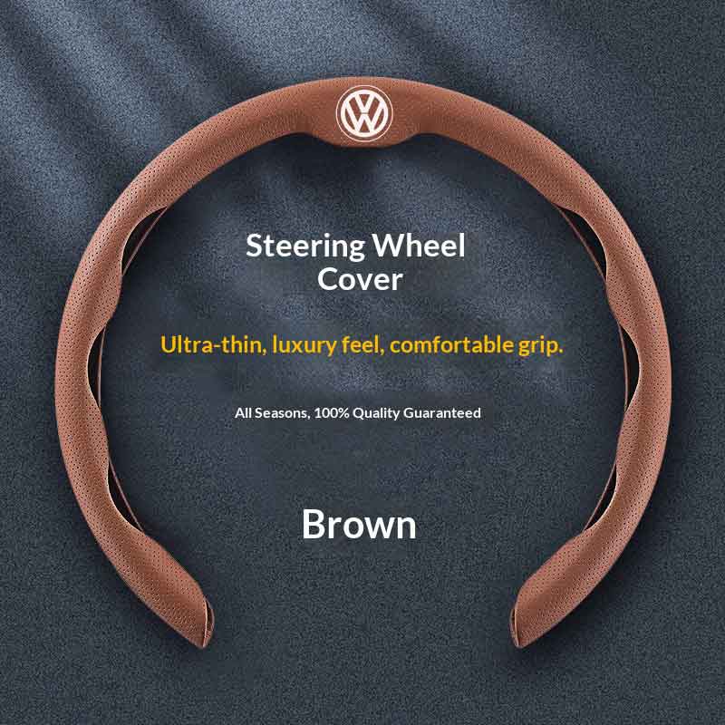 Cup Holders Car Steering Wheel Cover 3pcs Anti-slip Breathable Grip For Volkswagen VW Polo Golf T5 Caddy T4 Touran GTI Passat Sc ze5