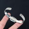 Halloween Deal Amazonite Stone 925 Silver Wife Flower Art Deco Bangle Bracelet