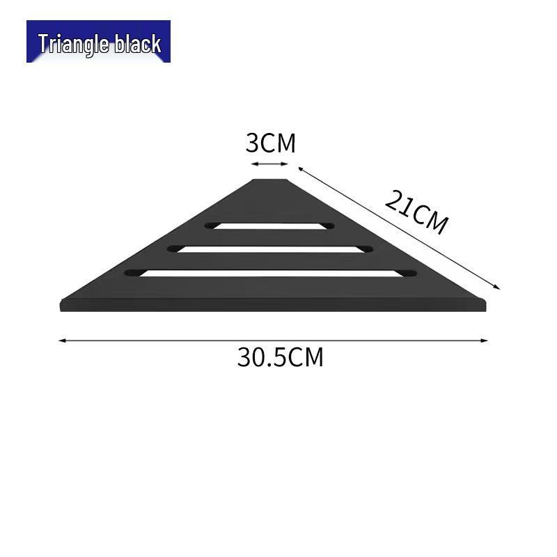 Угловая полка из нержавеющей стали 304 без сверления для настенного хранения в ванной комнате и отеле