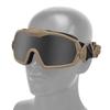 Tactical Anti-fog Goggles Ski Airsoft CS Protective Glasses Transparent Black 2 Lens Motocross Dustproof Goggles with Micro Fan