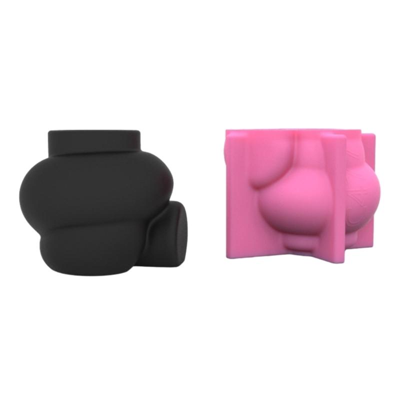 Abstract Art Silicone Vase Mold Unique Decorative Pen Holder Molds Reusable Abstract Art Vase Resin Mold Minimalist Mold