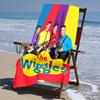 Пляжное полотенце с рисунком The Wiggles - мягкое, впитывающее, быстросохнущее, можно стирать в машине - идеально для плавания, кемпинга, купания