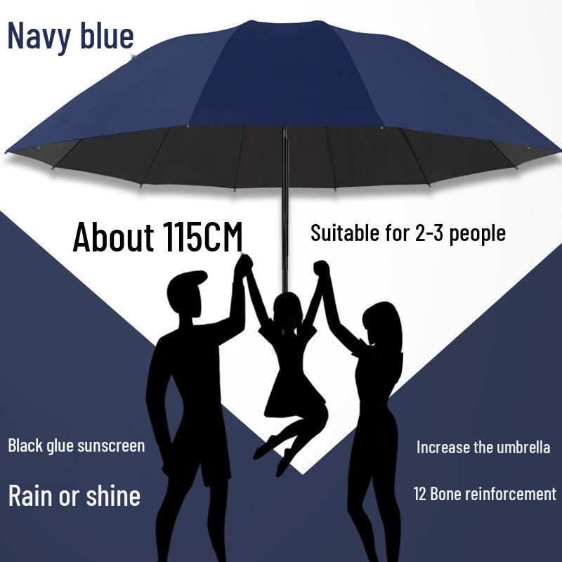 Очень большой зонт-солнцезащитный двойного назначения: Плотный, Усиленный, Складной для Солнца и Дождя