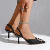 2025 Летняя Женская Сексуальная Мода Новый Стиль Остроносые Туфли-Шпильки Удобные Повседневные Банкетная Вечеринка На Открытом Воздухе Женские Одинарные Туфли