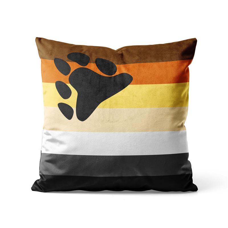 Gaslight Gatekeep Girlboss International Bear Brotherhood Flag Pride Throw Pillow Covers Cushion Cases Pillowcases cm x cm