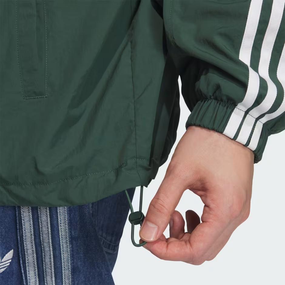 adidas Оригинальная ветровка с длинными рукавами, капюшоном, удобная, простая куртка, мужская куртка KS3553