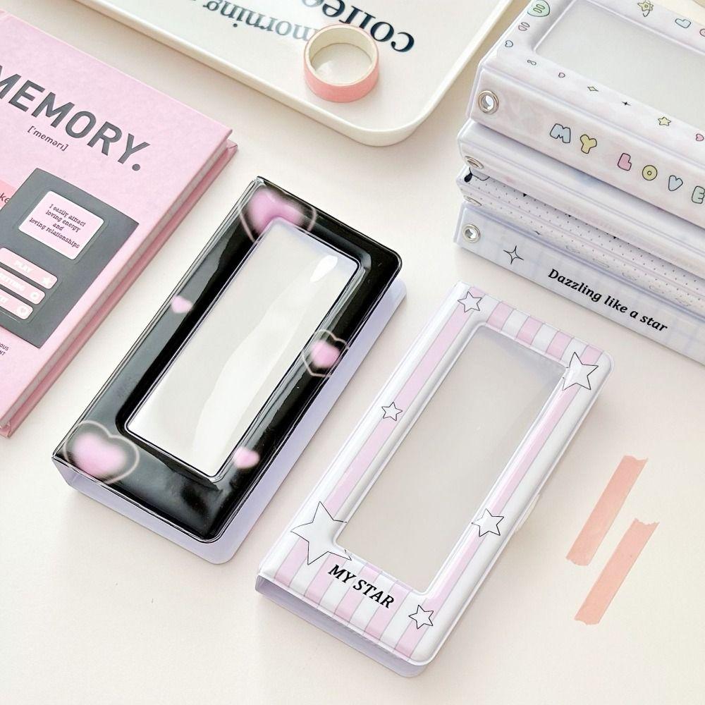 4 Grids Photo Album Storage Book 5 Inch Photocard Album Holder Kawaii Card Pack