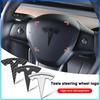 Наклейка на центр руля в автомобильном стиле для Model 3 2022 Y X S Cc3 Cybertruck 2021 Y Juguete Roadster Coil 4