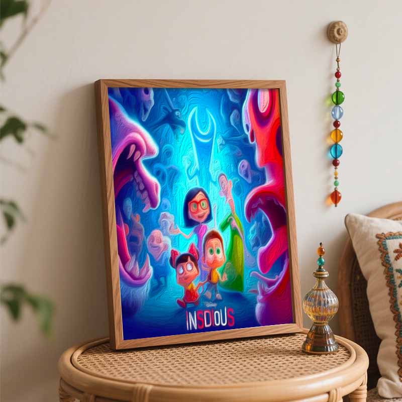Disney DIY Painting Kit Movie Fantasy Style Home Decor Craft Gift Idea Art Wall Decor Vibrant Cartoon Adventure Poster Unique Fun Hobby