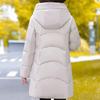 Plus Size Middle Age Women's Long Down Coats Winter Vintage Parkas Hooded Elegant Thick Warm Puffer Jackets Woman Outerwears